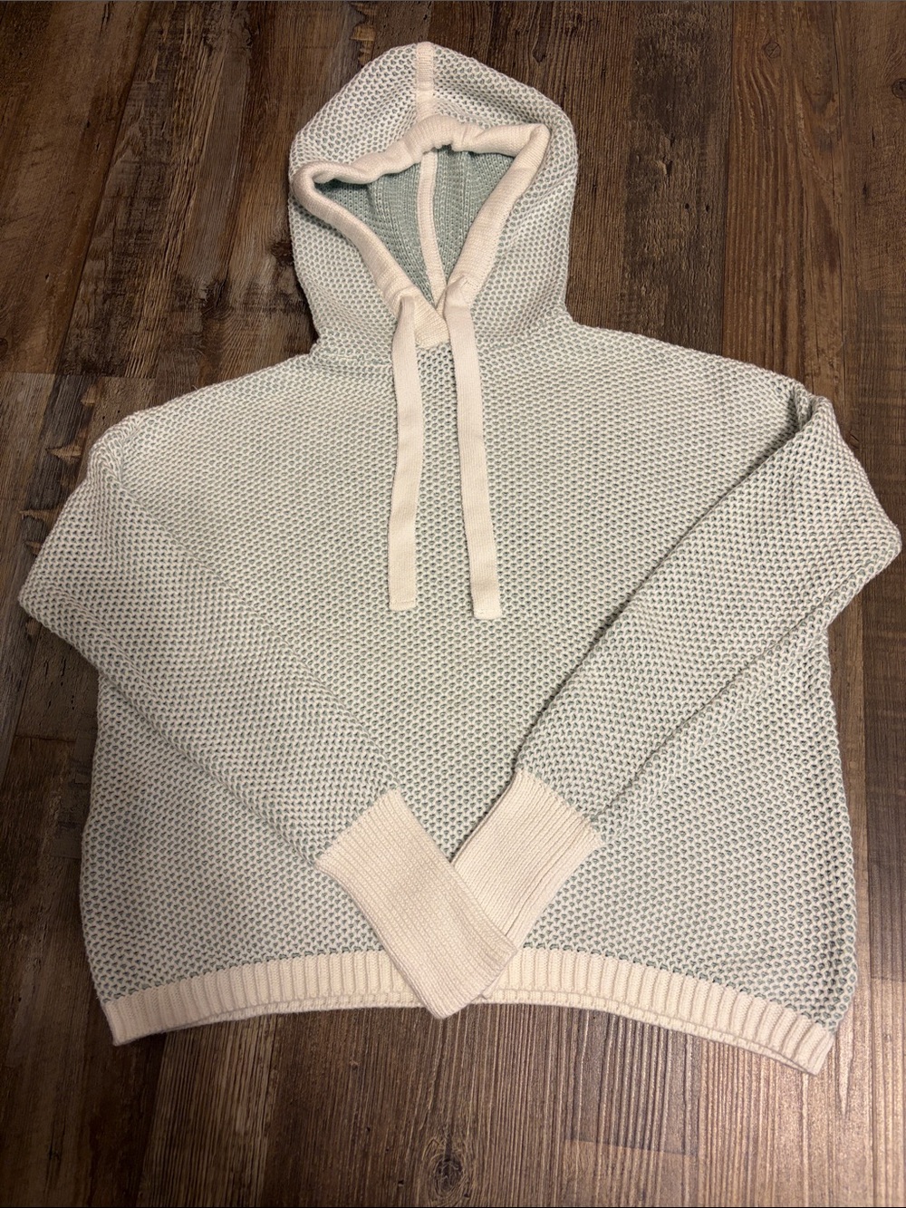 Rachel Zoe Cotton Sweater with Drawstring Hoodie Size XS